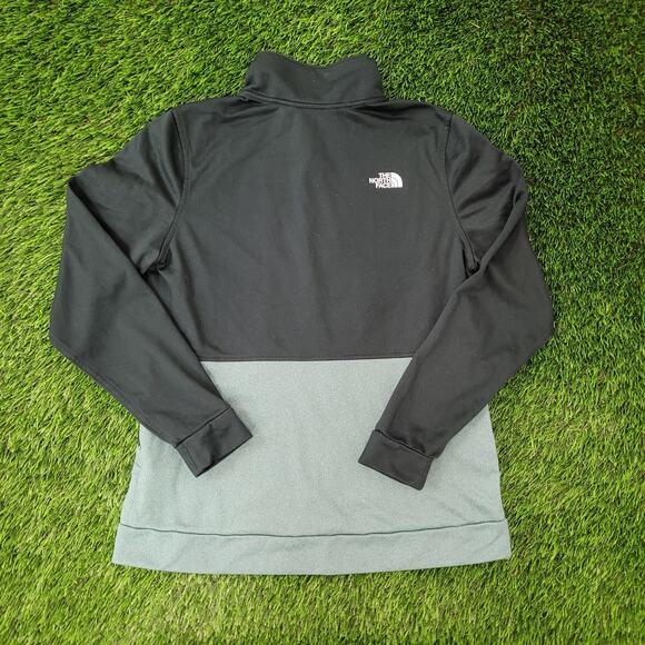 North-Face Colorblock Jacket Womens S/M 19x25 Green Black - Picture 2 of 16